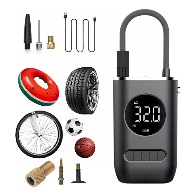 Inflador Para Bici Y Moto Pelotas Bicicletas Bat Recargable