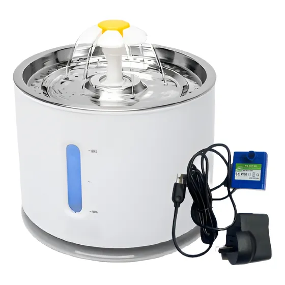 Waggs Petf02 Bebedero Fuente Dispenser Agua Recirculante Mascotas Blanco