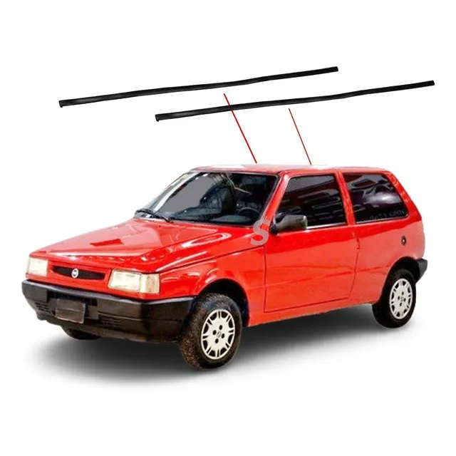 Moldura Bagueta Techo Fiat Uno 3y5 Puertas 1988/2002 2 Pzas