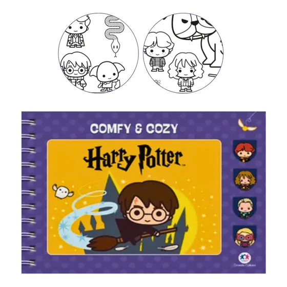 Livro Para Colorir Harry Potter - Comfy And Cozy - Estilo Bobbie Goods