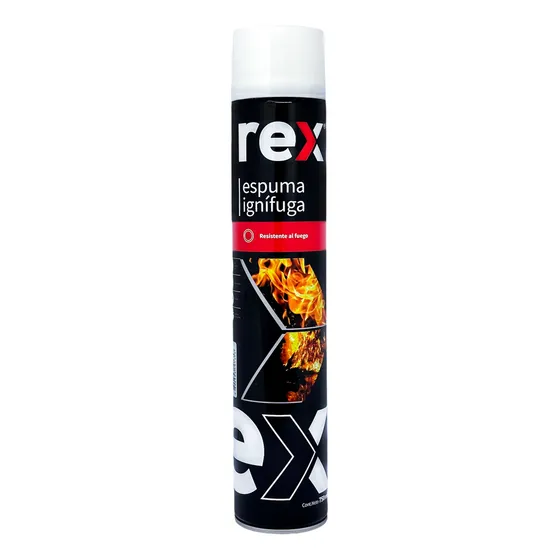 Espuma Poliuretano Ignifuga Sella Rellena Y Aísla 750 Ml Rex