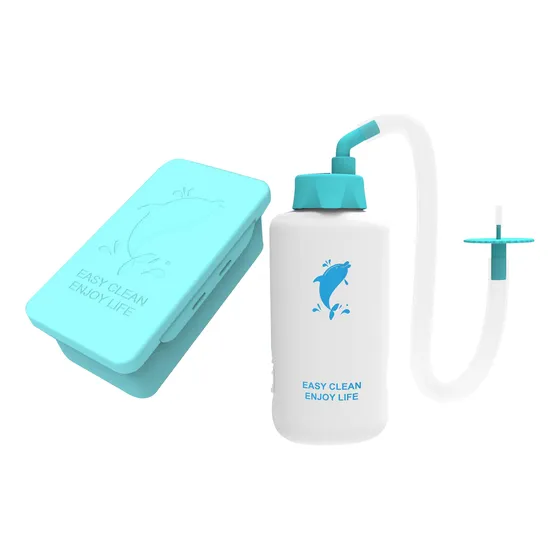 Kit De Botellas Lavaorejas Con Lavabo Para Adultos Y