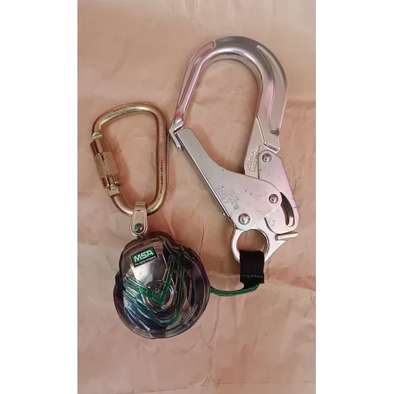 Linea De Vida Retractil Msa V-tec Mini Pfl 6ft Original !!!