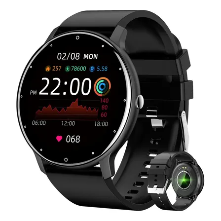 Smartwatch Esportes Relógio Inteligente Bluetooth Original Preto Silicone