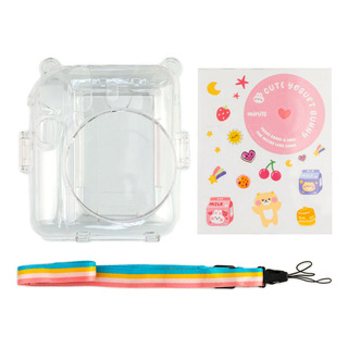 Funda Transparente Para Cámara Instax Mini 12 + Accesorios Funda Transparente Para Cámara Instax Mini 12 + Accesorios