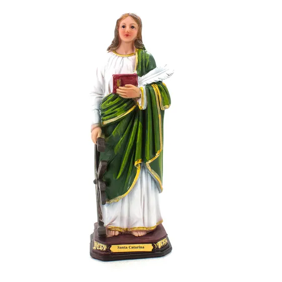 Imagem Santa Catarina Resina 20 Cm