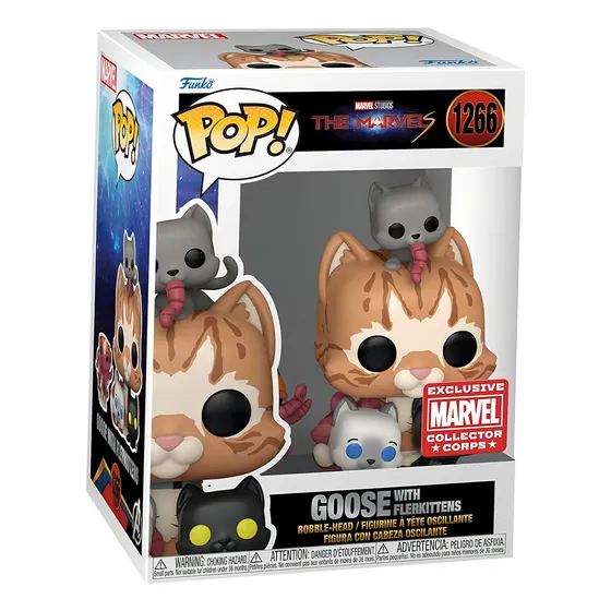 Funko Exclusivo Goose 1266 Marvel Collector Corps