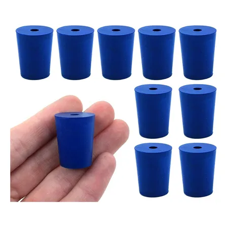10 Tapones De Neopreno, 1 Agujero  Astm  Tamaño:...