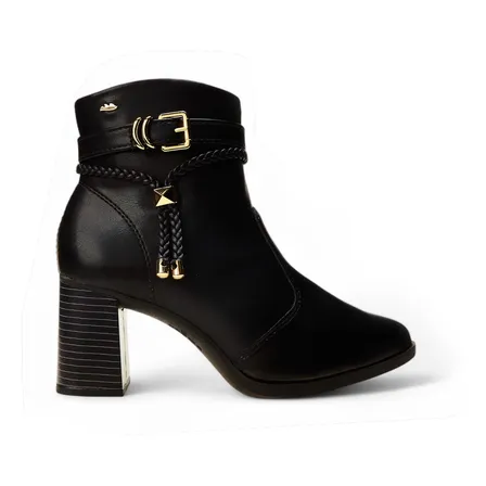 Bota Casual Femi Da781 Com Cano Curto E Salto Alto Dakota
