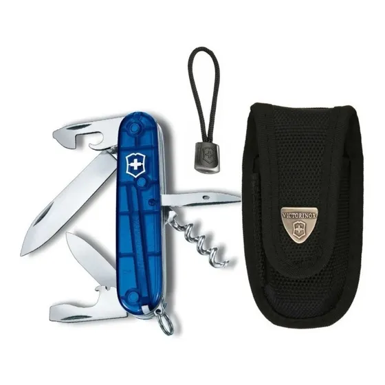 Victorinox Paquete Navaja Spartan Azul Con Funda Y Cordón