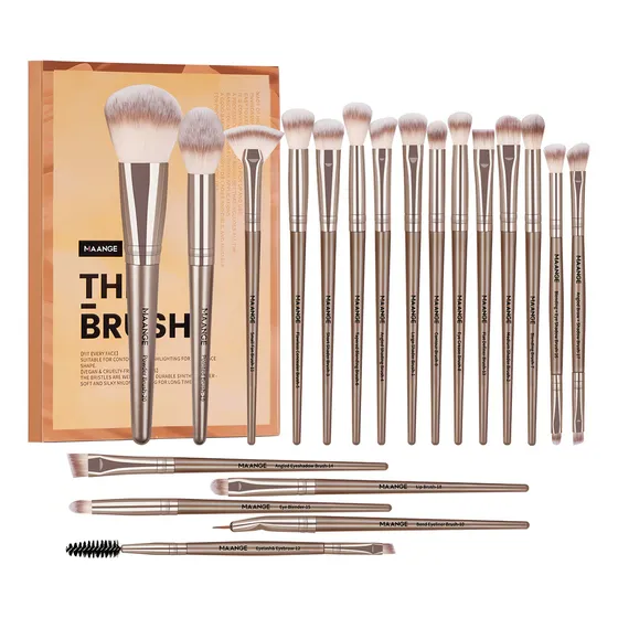 Maange MAG5748 set de 20 brochas dorado