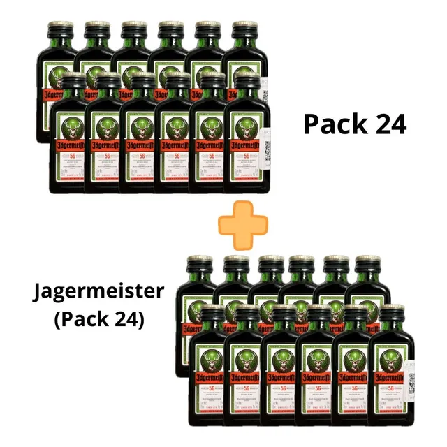 Pack 24 Botellitas Mini 20 Ml- Jagermeister