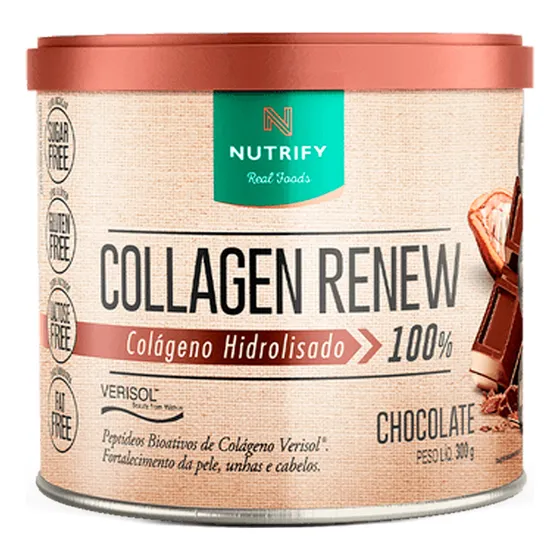 Colágeno Hidrolisado Collagen Renew Nutrify Maçã Verde 300g