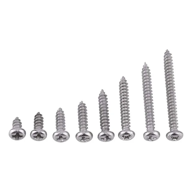 Tornillos Autorroscantes De Acero Inoxidable 200 Piezas Set