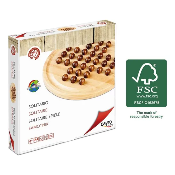 Cayro Juego Solitario De Madera Fsc