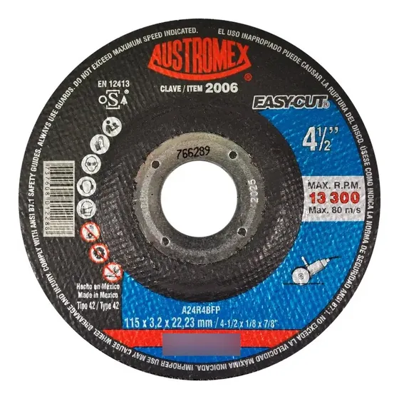 Disco Abrasivo De Corte 778  Austromex 25 Piezas 