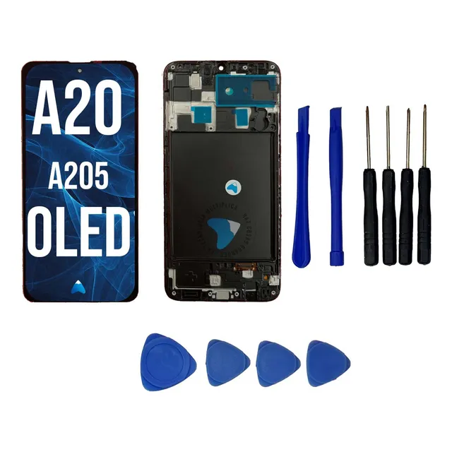 Modulo Pantalla Para Samsung A20 A205 Oledmarco +herramienta