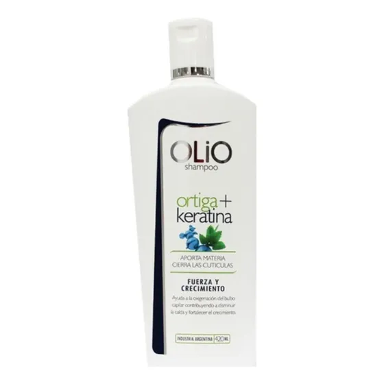Shampoo Olio Ortiga + Keratina Fuerza Crecimiento X 420ml