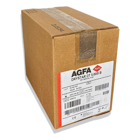 5 Cajas C/100 Películas Agfa Dt5000 8x10 Pulgadas