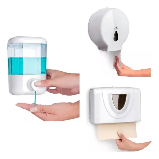 3en1 Dispensador De Jabon+dispensador Toallas + Disp Papel