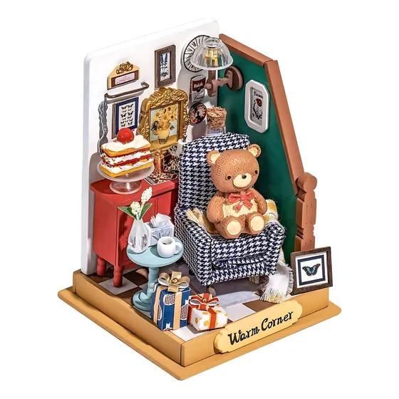 Miniatura Armable Holiday Living Room Rolife Secret World Color Tonos Navideños