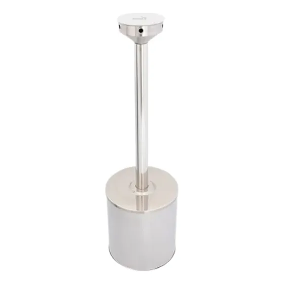 Bituqueira Cinzeiro De Aço Inox Space Cor Prateado Liso