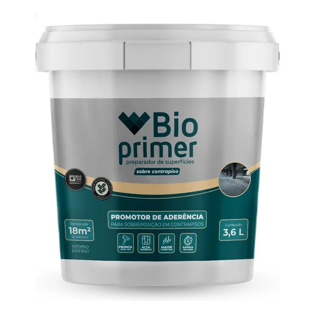 Primer Promotor De Aderência Para Contrapiso 3,6l - Biomassa
