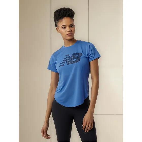 Remera New Balance De Dama - Wt23224bl4