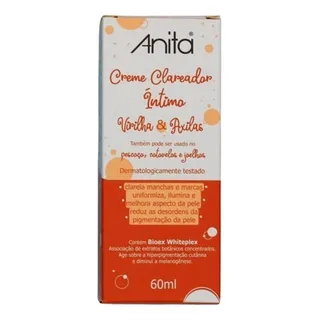 Creme Clareador Ăntimo Virilha E Axilas 60ml Anita Creme Clareador Ăntimo Virilha E Axilas 60ml Anita