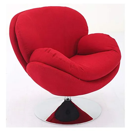 Comfort Chair Mac Motion Scoop Accent Silla Ocio Tela Roja