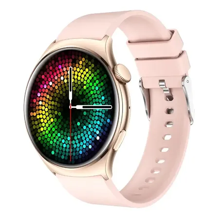 Relógio Smartwatch Bluetooth Gps Amoled 1.43 Multi Sprot Caixa Rosa