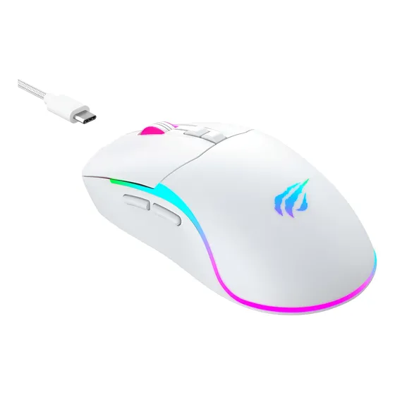 Mouse Gamer Tri Modo Havit Ms1020wb 10000 Dpi Bt 5.0 Rgb