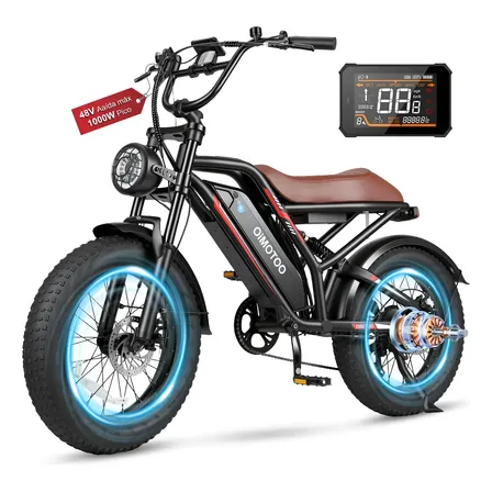 Oimotoo Bicicleta Elétrica Adulto 1000w 48v Autonomia 70km Marrom