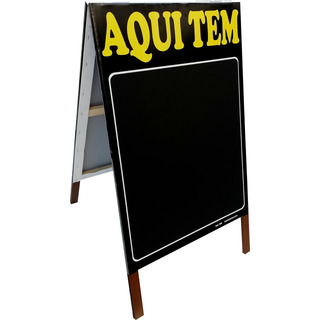 Cavalete Calçada Lousa, Quadro Negro, Aqui Tem, Ref. 506cv Cavalete Calçada Lousa, Quadro Negro, Aqui Tem, Ref. 506cv