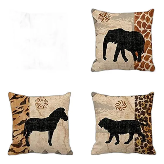 Venusl Juego De 4, Animales Africanos, Jirafa, Elefante, Cab