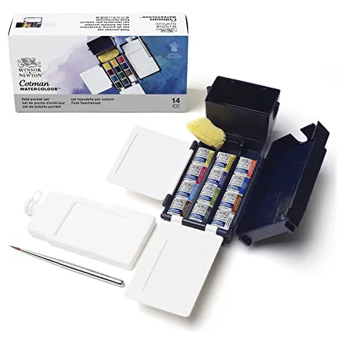Set De Acuarelas Winsor & Newton Cotman Field Box 12 Colores