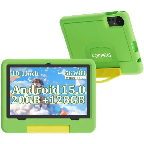 Tablet Para Niños Con Funda Protectora De Eva, Android 15.0