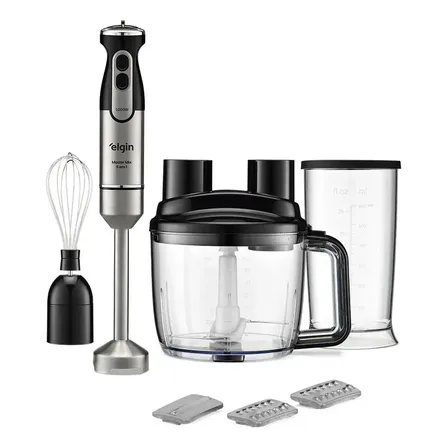 Mixer Master Mix 5 Em 1 Elgin 1.000w 110v 5 Funções Prateado 127v