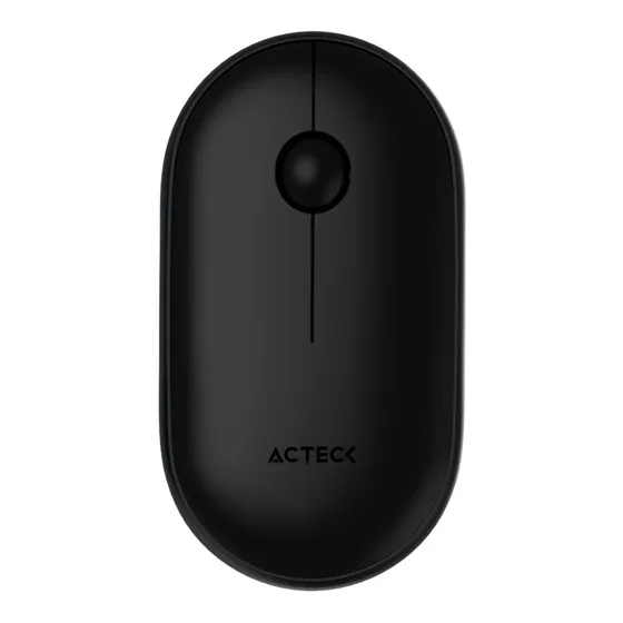 Mouse ACTECK OPTIMIZE EDGE MI460 Ultra Delgado 1600dpi 2 botones Inalambrico USB 2.4 Ghz Negro