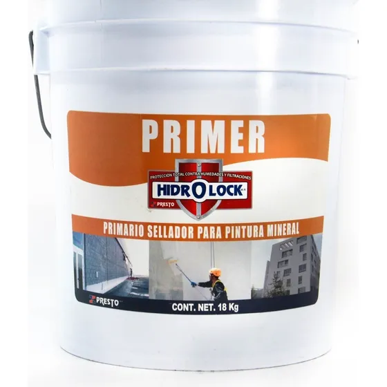 Primer Hidrolock Sellador Para Pintura Mineral Cubeta 18kg
