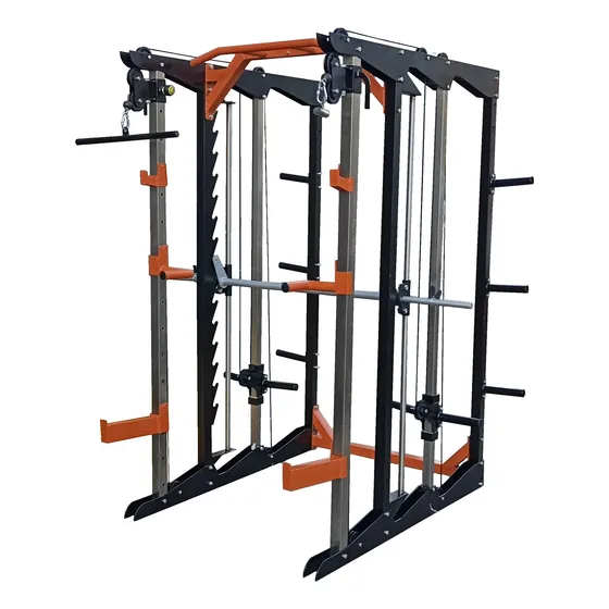 Jaula Multiejercicios Crossover Gym Smith Poleas Alta Y Baja