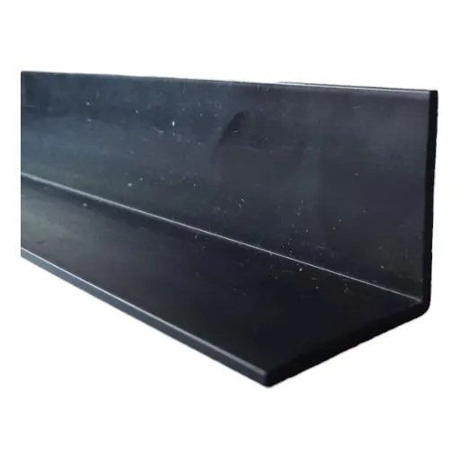 Perfil Angulo Pvc Negro 25x25 3.00mt Pack Por 5 Tiras