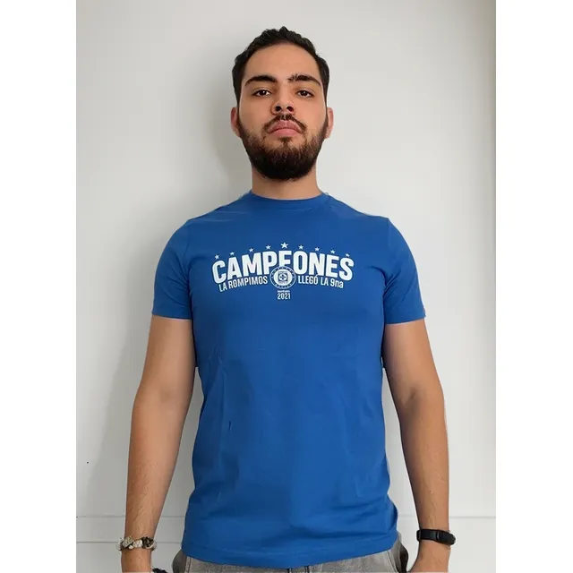 Playera Futbol Cruz Azul Campeón