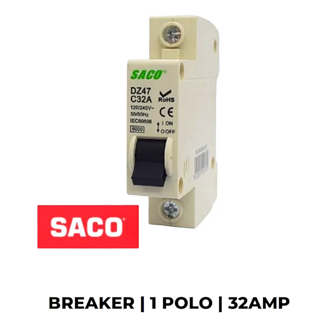 Breaker Termomagnetico Monopolar 1 X 32 Amp Nuevo