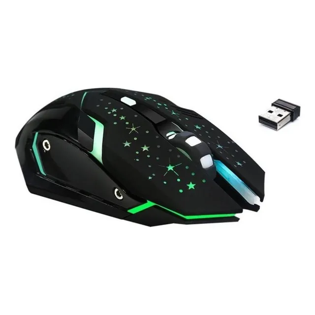 Mouse Gamer Weibo Wb-911 Retroiluminado3200dpi Inalambrico Color Negro