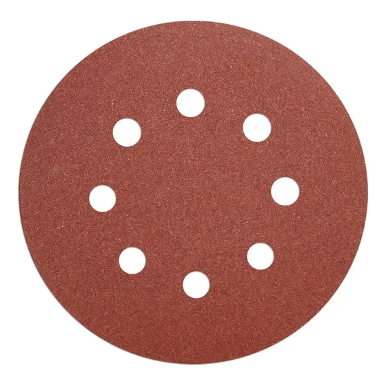 Set 5 Lijas Con Velcro 125mm 5  Roto Orbital Total