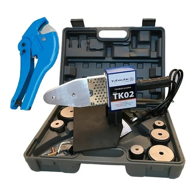 Termofusora 800w Tijera Corta Tubo Tawak Tk02 6 Boquillas