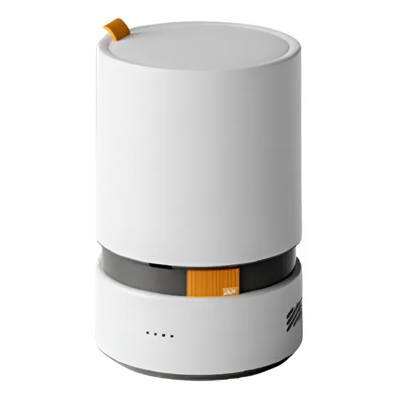 Papelera Swiss Home 12l Succion Automatica De Bolsas Blanco
