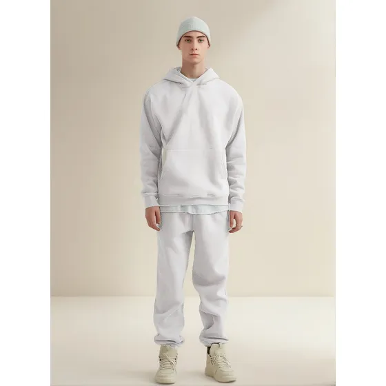 Conjunto Oversize Urbano Unisex Algodón Peinado Frizado Moda