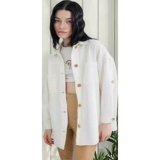 Chaqueta Mujer Seven  Blanco Algodón 28080912-06